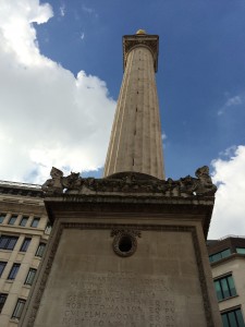 The actual monument from the outside.