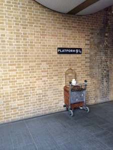 Platform 9 and 3/4, in King's Cross Station- I HAD to see it!