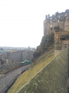 Edinburgh Castle from the entrance.