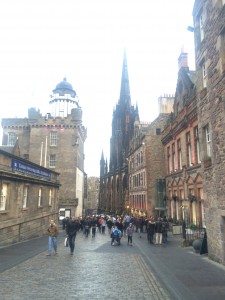 The streets of Edinburgh were so beautiful.